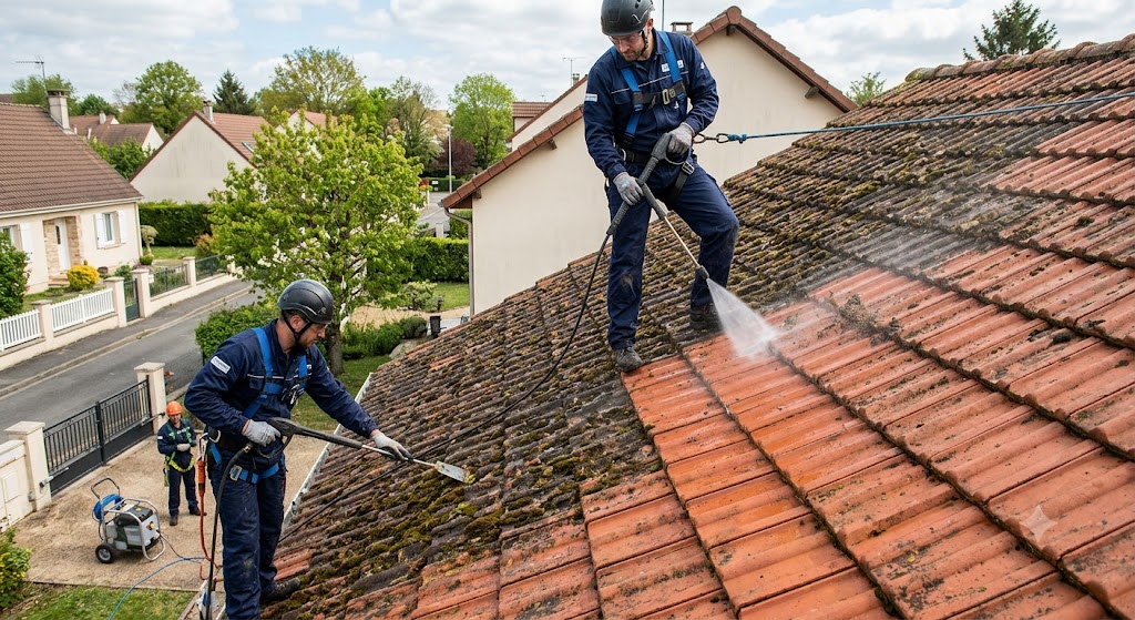 Démoussage toiture