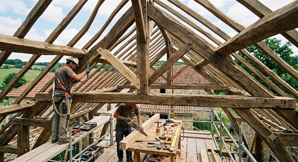 Travaux de charpente bois